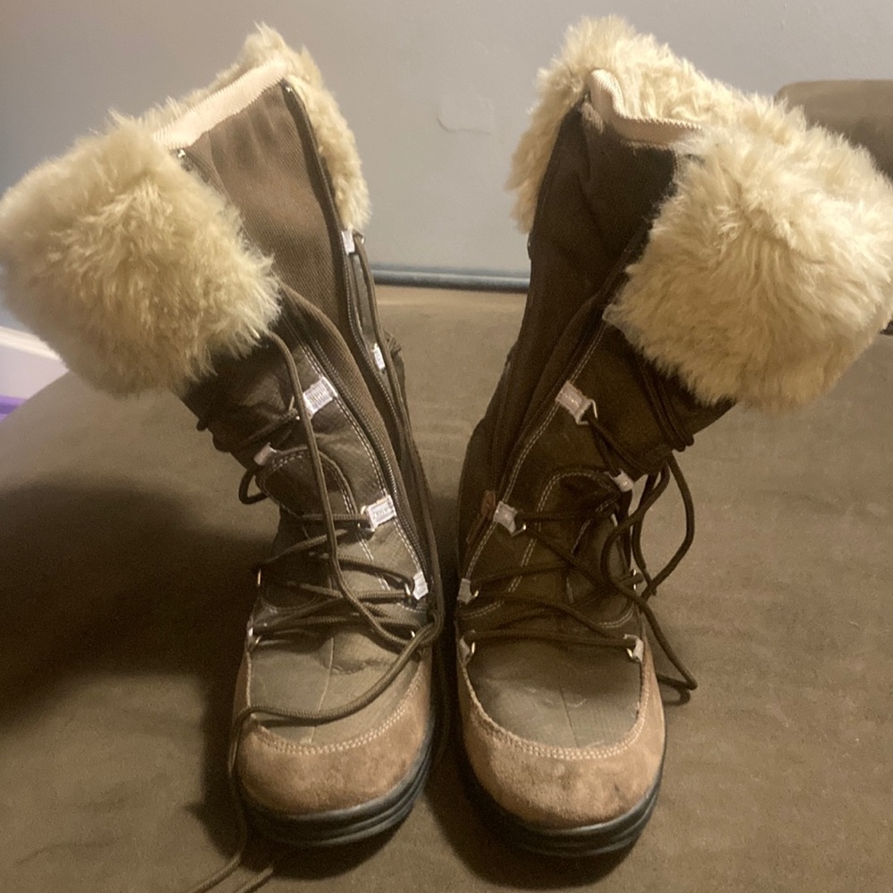 Geox brown winter boots